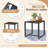 3 Pieces Outdoor Rocking Chair Set, Seating Groups with Cushions and Table-258792162
