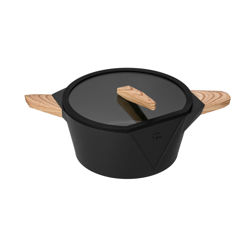 Dimanche chef 9 pte Casserole antiadhésive en aluminium avec couvercle