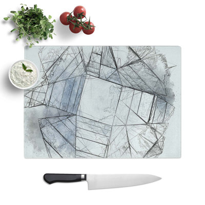 Tempered Glass Architecture Sketch Vol.15 Chopping Board