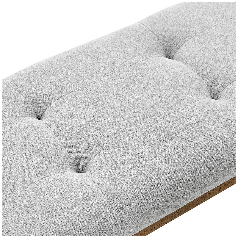 Dining Bench In Fabric With Tufting