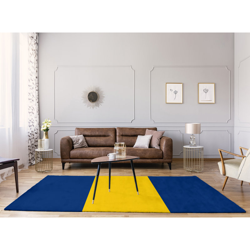 Tapis en poly à rayures de football the the cornes retour, Rectangle 9 pi x 12 pi