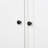 3-Pieces Bookcase Display Cabinet With 5 Colors Adjustable LED Ceiling Light, Retro Style Bookshelves With Tempered Glass Shelves For Living Room,Office,Studio Or Workspace