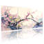 Paysage et nature, oiseaux de cerisier en fleurs, ensemble de 3 reproductions d'art sur toile-841245405