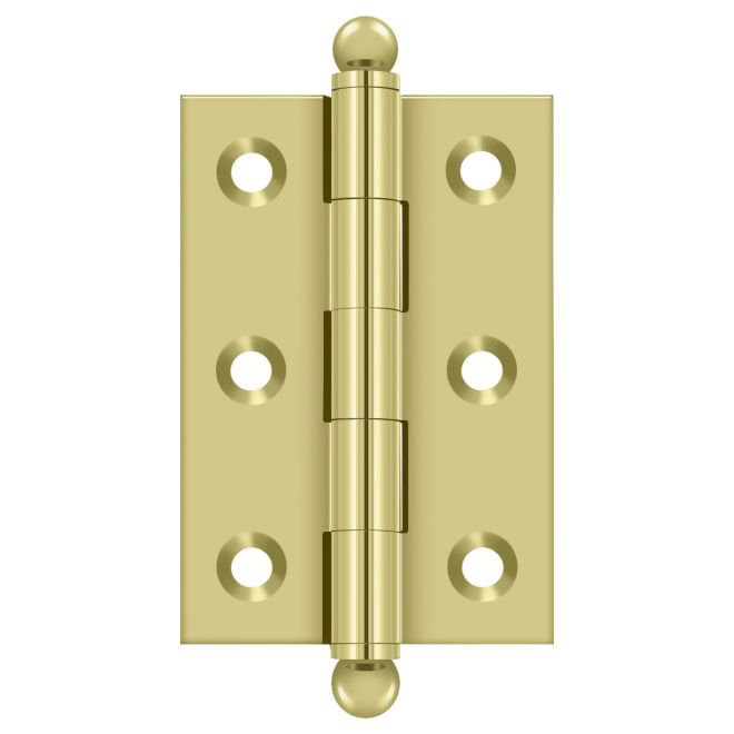 2.5'' x 1.69'' Butt Bearing Hinge, Polished Brass