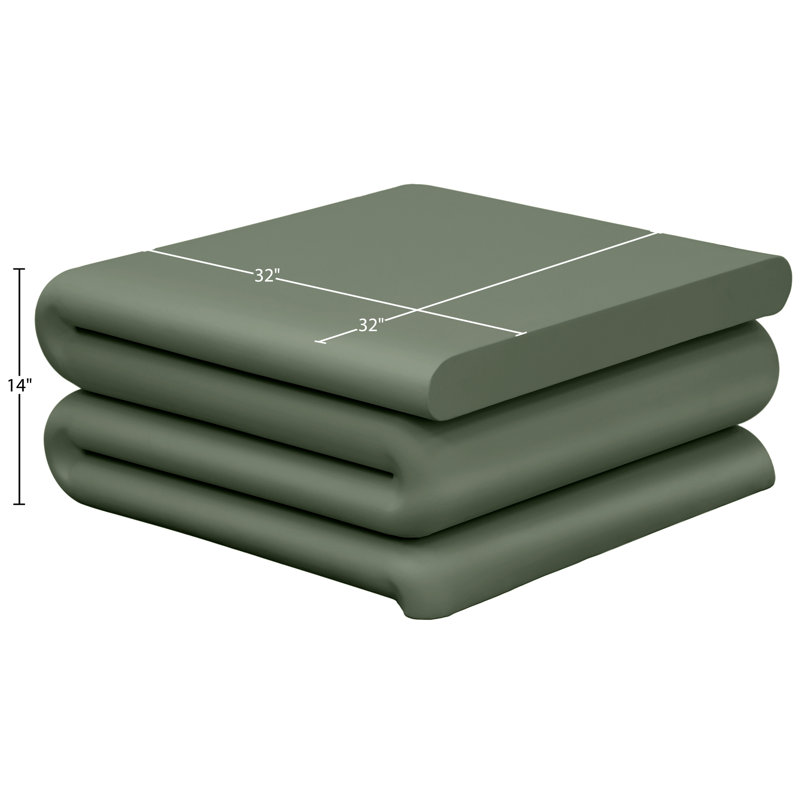 Table basse en fer Roland, Vert