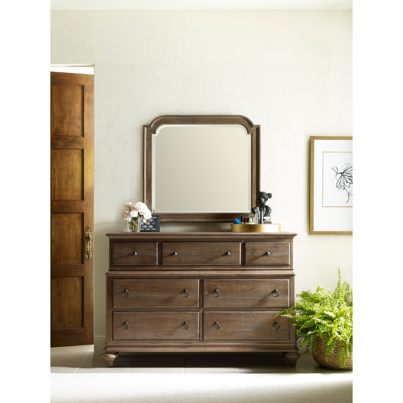 Commode 7 tiroirs en bois massif Suelo