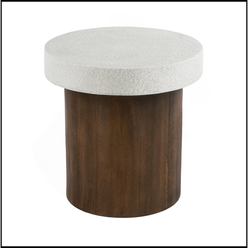 Round Outdoor Side Table , 19 " W 19 " D