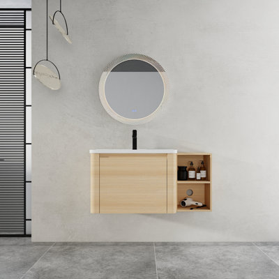 Ensemble de meuble-lavabo mural moderne 40 "et tablettes de rangement Modern
