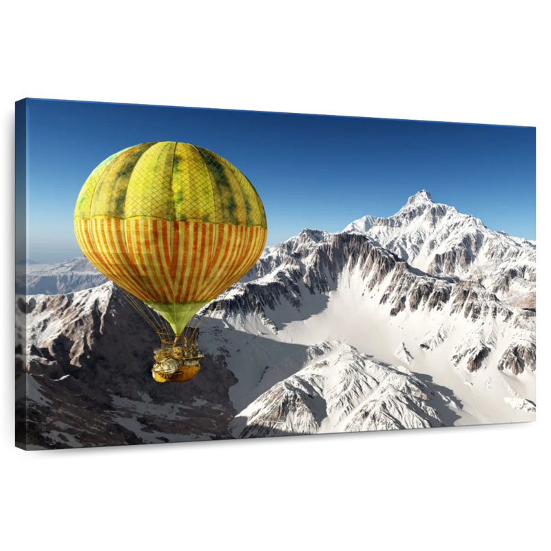 Mehar Winter Hot Air Balloon, 8" H x 12" W
