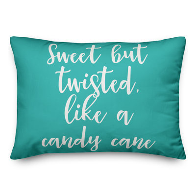  Coussin Sweet But Tw torsed Like a Candy Cane