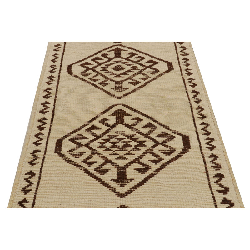 Tribal One-of-a-Kind 3'4" x 12' Hand Knotted Area Rug
