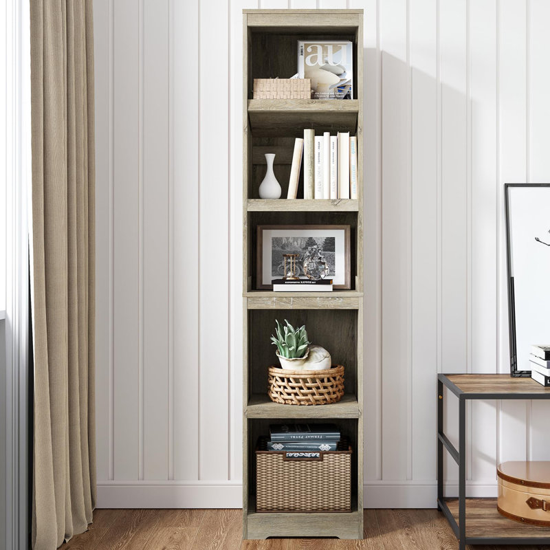 Bibliothèque de 68 po de hauteur, Chêne blanc, (5 tablettes) H 68,3 po x l 15,6 po x P 11,7 po