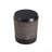 Outdoor Dark Brown Simulated Braided Cord MGO Side Table With Vintage Trim – Indoor Retro Cylindrical End Table For Home & Patio Decor