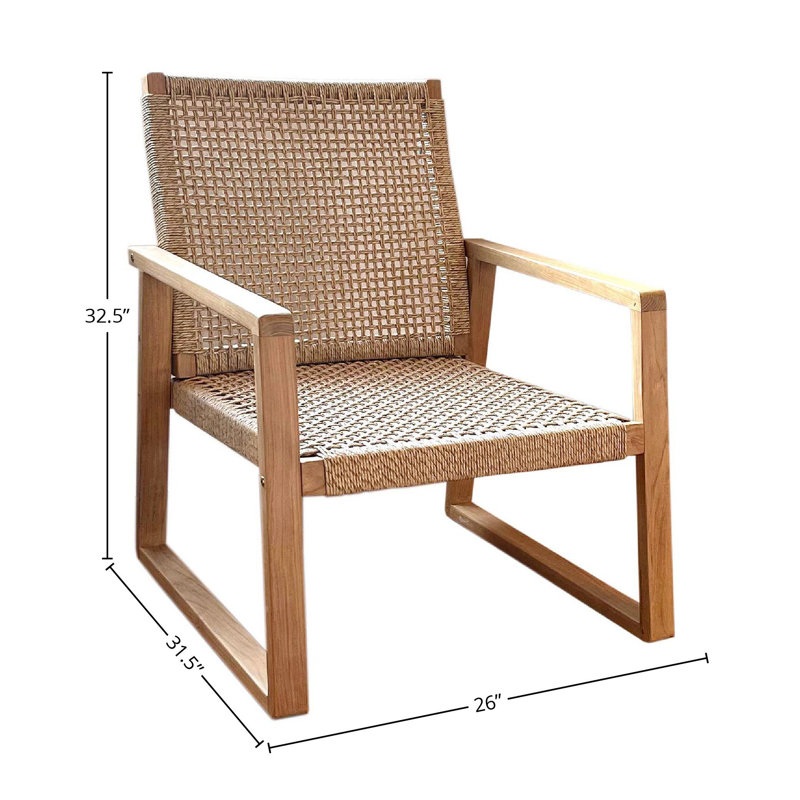 Fay Wicker Outdoor Occasional Chair