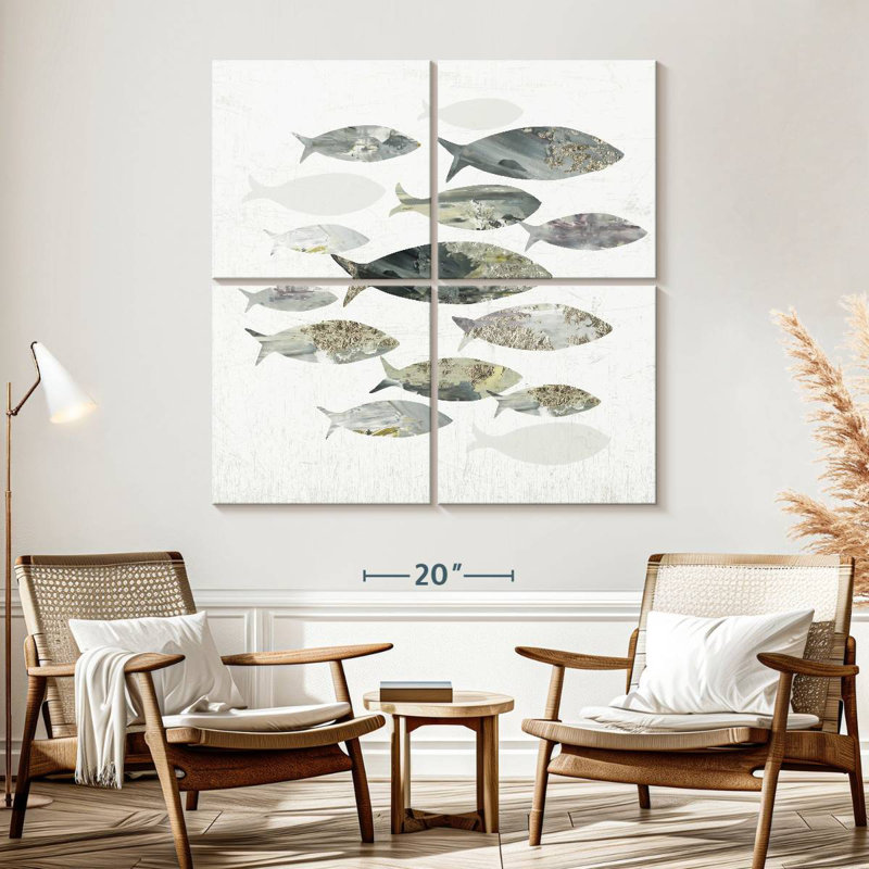 Brampt Gone Fishing I, 57" H x 57" W