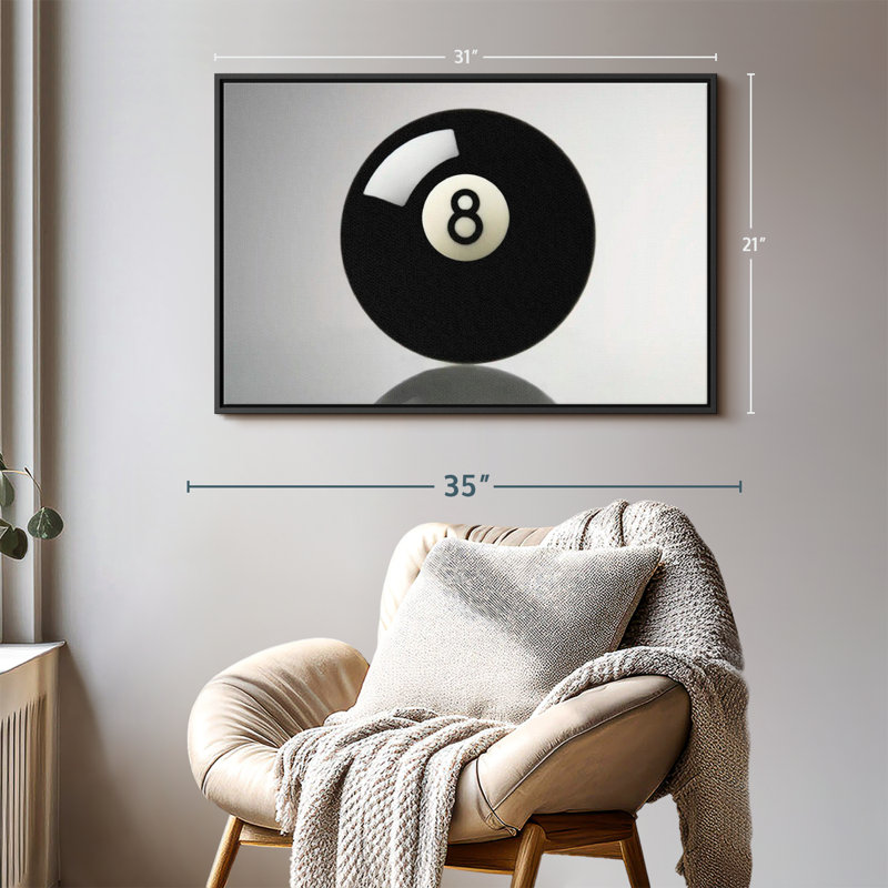 «Pool Ball», reproduction sur toile, H 21 po x l 31 po