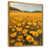 Toile avec cadre flottant or