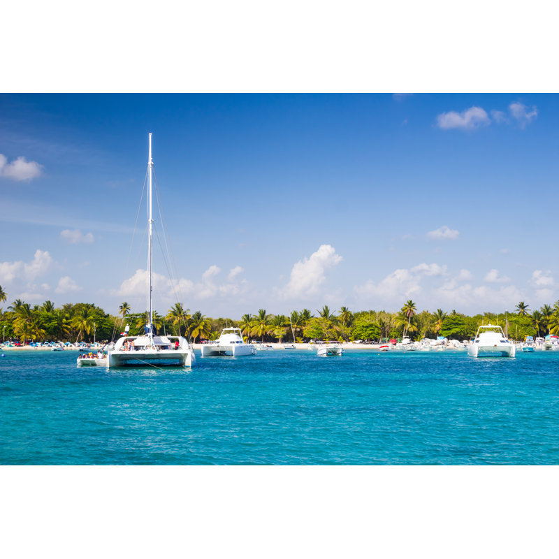 Catamarans In The Harbor by KellyISP - Wrapped Canvas Print, 20cm H x 30cm W x 3.8cm D