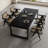 Multi-functional solid wood large board table set-110063727