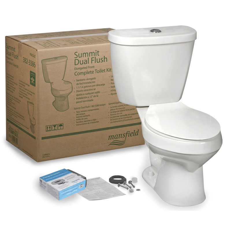 Toilette allongée deux pièces à double chasse ctk (siège inclus) Summit