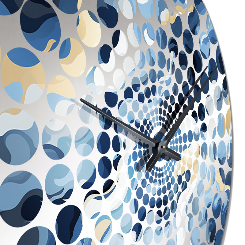 Horloge murale abstraite Celestial Harmony Cosmic Flow, Grand