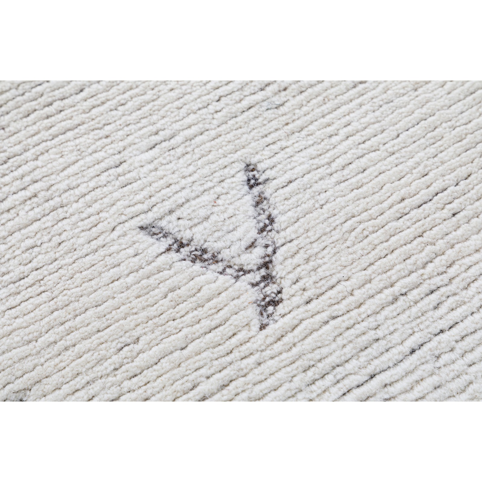 Carolan Hand Tufted Wool Gray Rug, Rectangle 7'9" x 9'9"