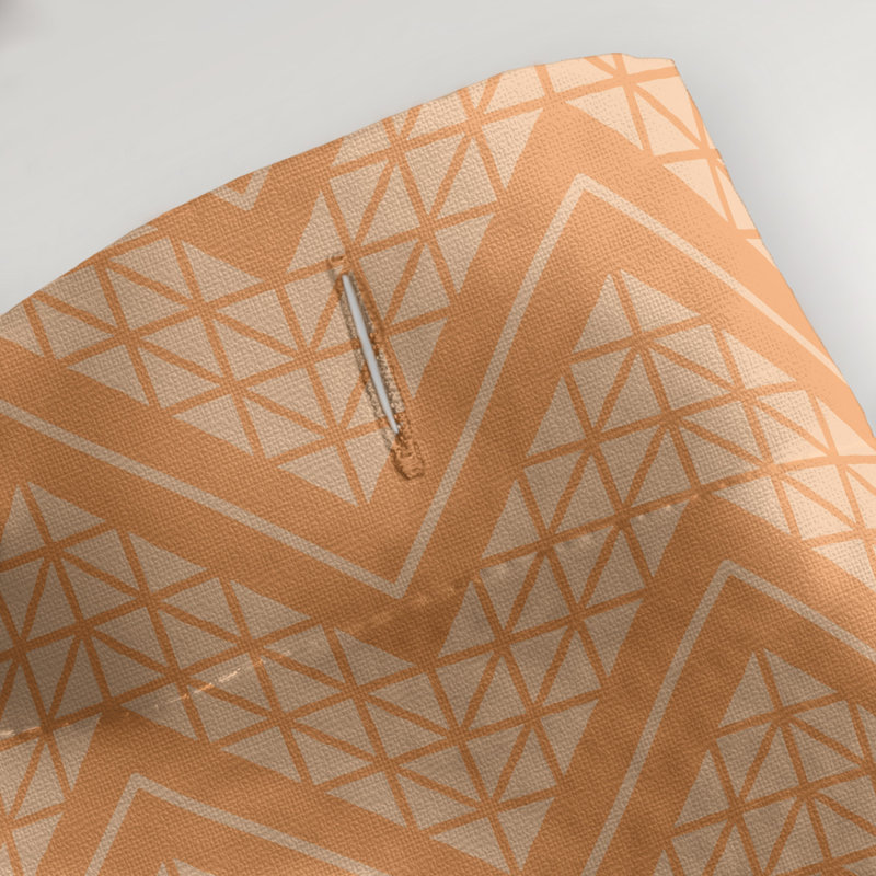 Chevron Shower Curtain with Liner Included, Sandy Brown