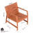 2 Furniture , Indoor/outdoor, Chair, Coffee Table, Apricot Brown, Weather , Easy Cleanup, 10 Assembly, Backyard Brown Patio With 1 Chair And High-grade Pp, For Garden Parties