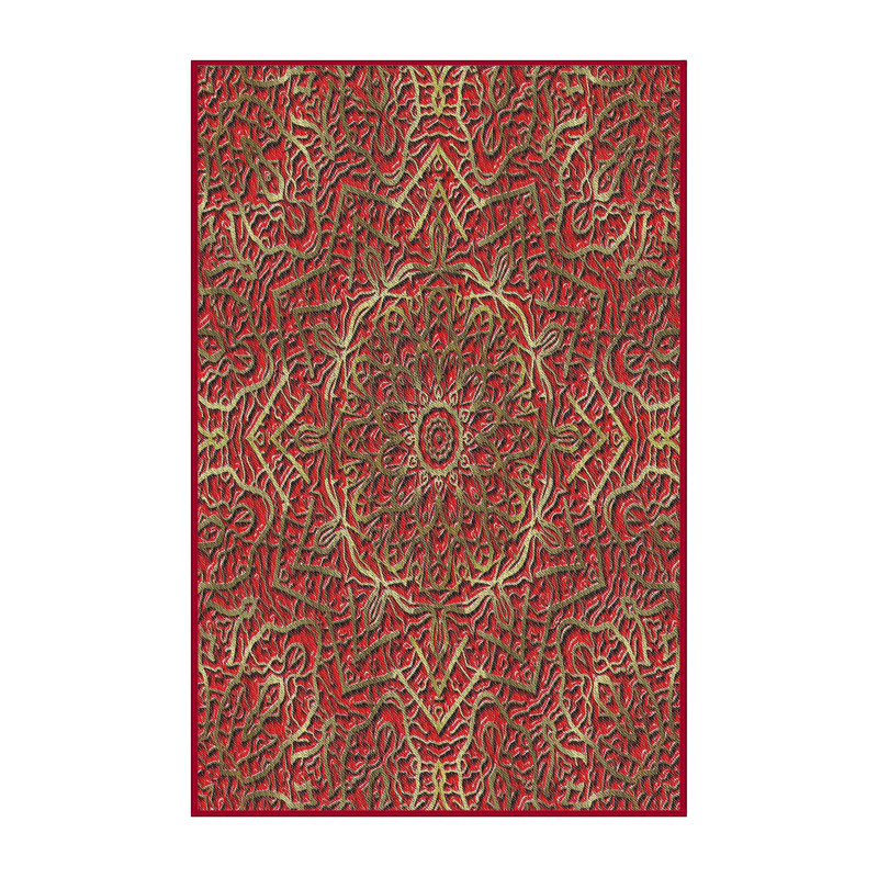 Damask Indoor Rug, Rectangle 2' x 5'