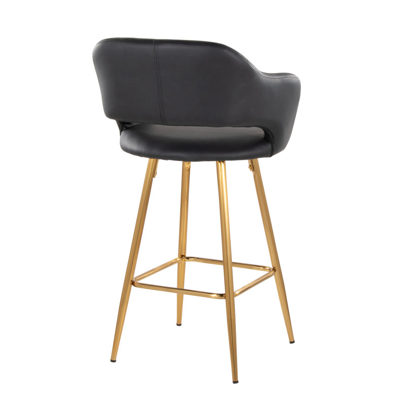Ensemble de 2 tabourets de comptoir à hauteur fixe Margarite