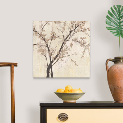«Neutral Blossoms on Cream II», reproduction d'impression sur toile