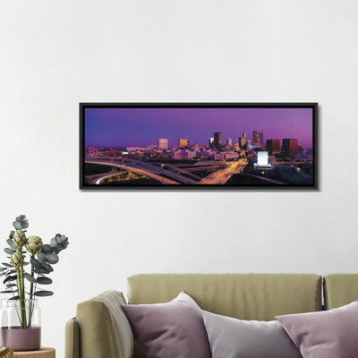«Atlanta Panoramic Skyline Cityscape», reproduction de photo sur toile tendue