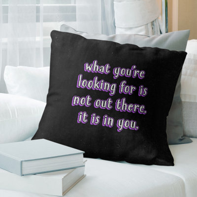 Coussin inspirant confiance en soi
