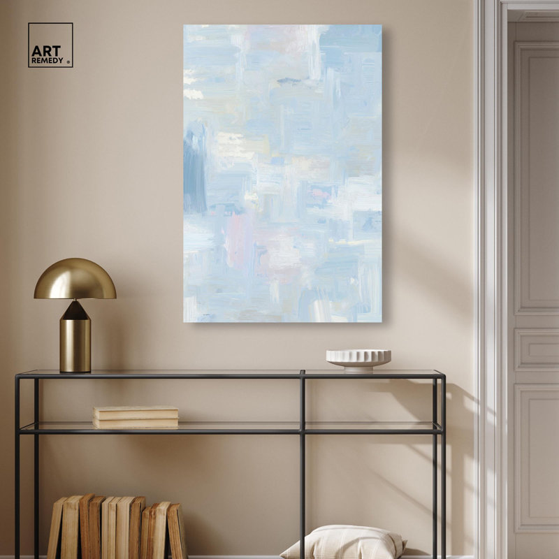 «Aqua Dreamscape II», impression sur toile, art mural bleu apaisant par Art Remedy, H 36 po x l 24 po