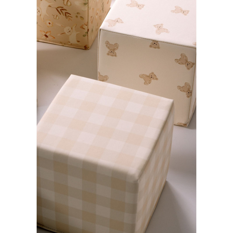 Ensemble de 9 blocs pour tout-petits empilables en mousse souple KIDKII, Beige
