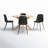 Zaiden 4 - Person Four Leg Dining Set-1238969818-1238880751
