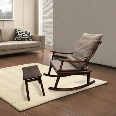 Chaise berçante exquise rembourrée