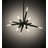 Daquante 12 - Light Solar Black LED Sputnik Pendant