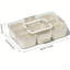 Contenant alimentaire multifonctionnel hermétique - Boîte à collation empilable 6 en 1 pour l'organisation de garde-manger