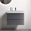 Meuble-lavabo de salle de bain avec lavabo, grand meuble-lavabo flottant mural