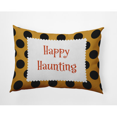 Polka Dots Reversible Throw Pillow