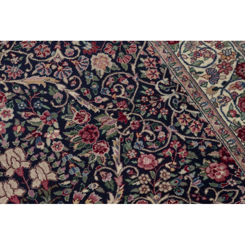 Hand-Knotted High-Quality Navy Area Rug