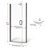 Infinity 28" x 65.56" Pivot Semi-Frameless Shower Door-16968606