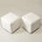 18.5" Wide Modern Square Boucle Upholstered Ottoman Set of 2-2132359220