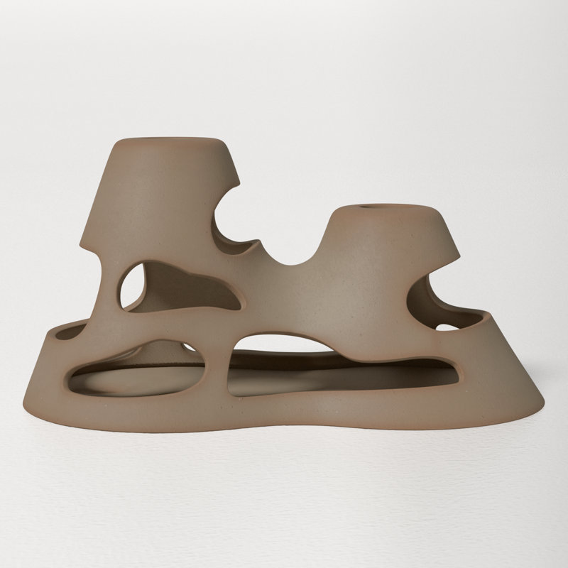 6" Ceramic Tabletop Candlestick