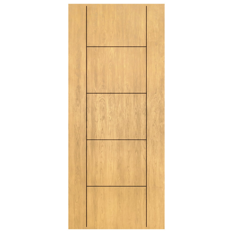Portes d'entrée pré-montées en fibre de verre Manhattan, S'ouvre à gauche vers l'intérieur, H 80 po x l 36 po x P 1,75 po