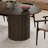  86" Walnut Solid Wood Double Pedestal Base Oval Dining Table