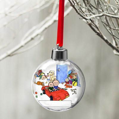 Personalized Brothers Christmas Bulb Ornament