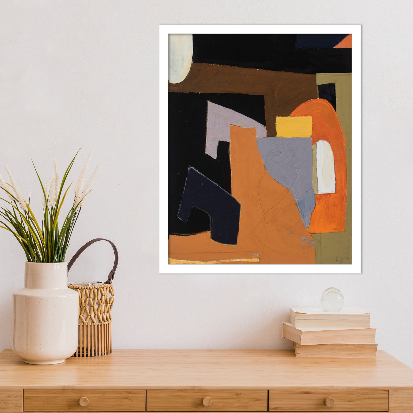 Solano "The Olive Press Room" Print, 21" H x 17" W, White