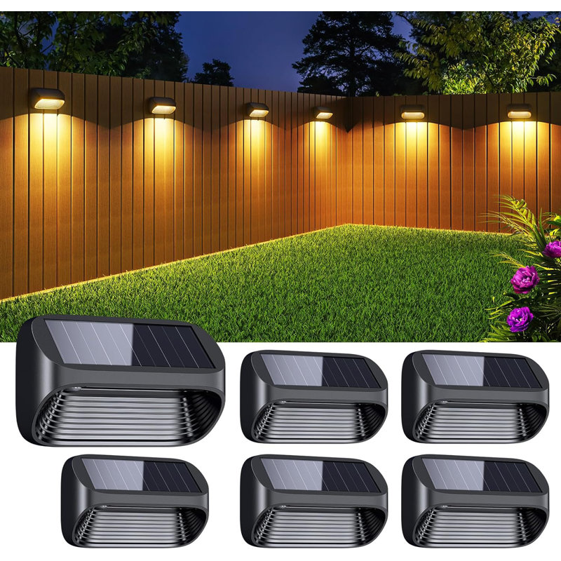 Multicolor Low Voltage Solar Powered LED Step Light Kit